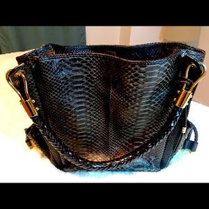 Michael Kors Collection Authentic Python Skorpios Shopper